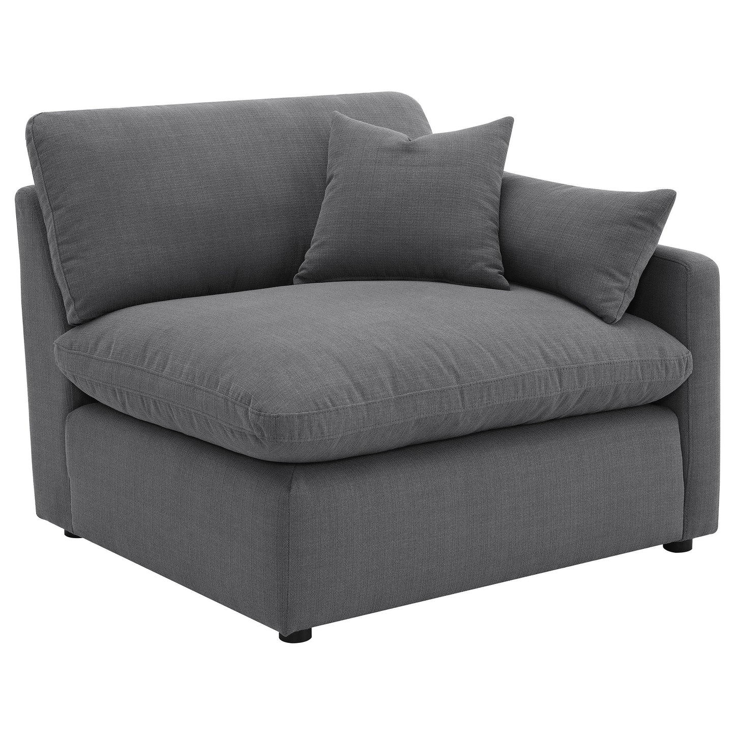 Charcoal 6-Piece Upholstered Modular Sectional Sofa