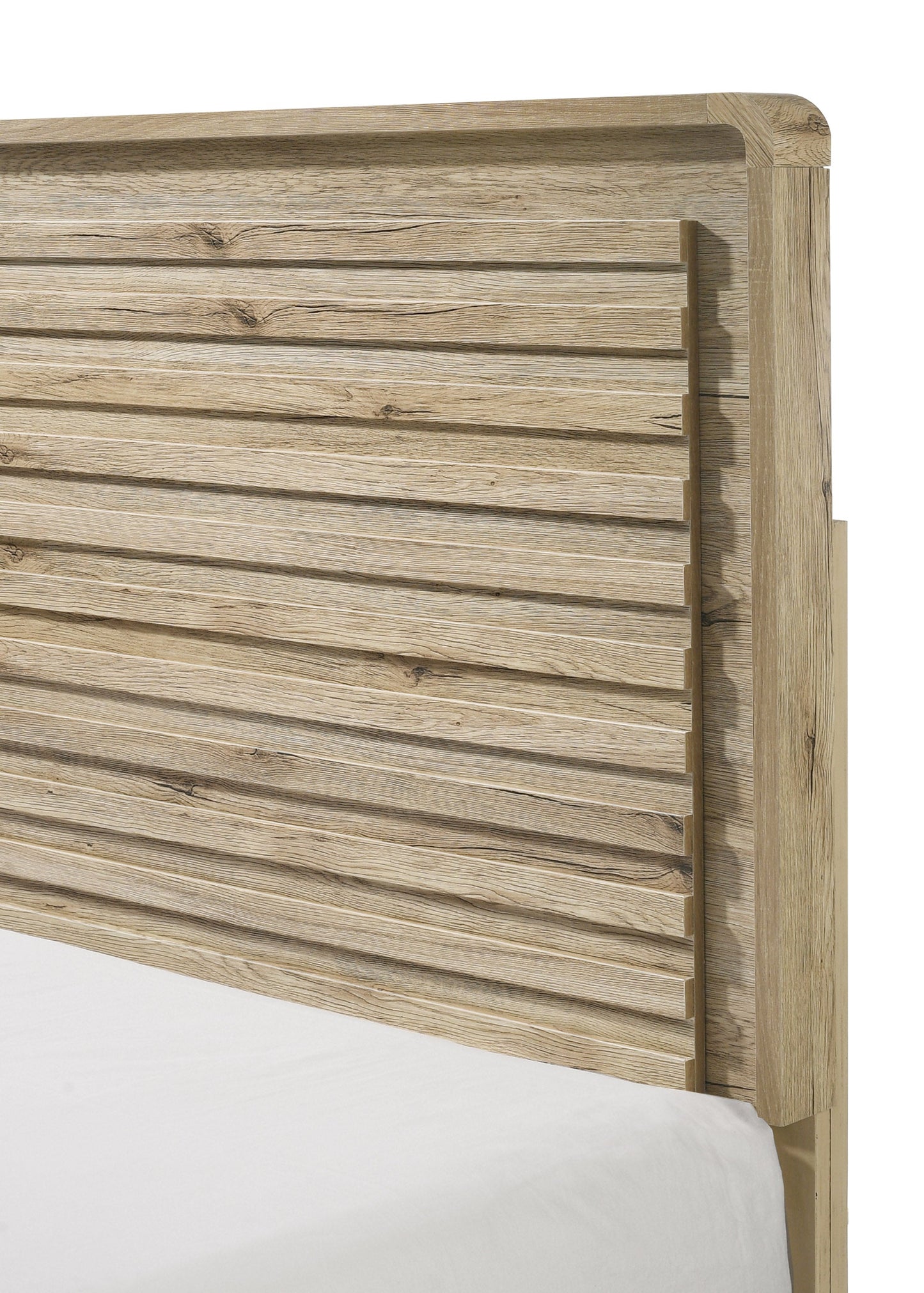 Mid-Century-Inspired King Size Panel Bed