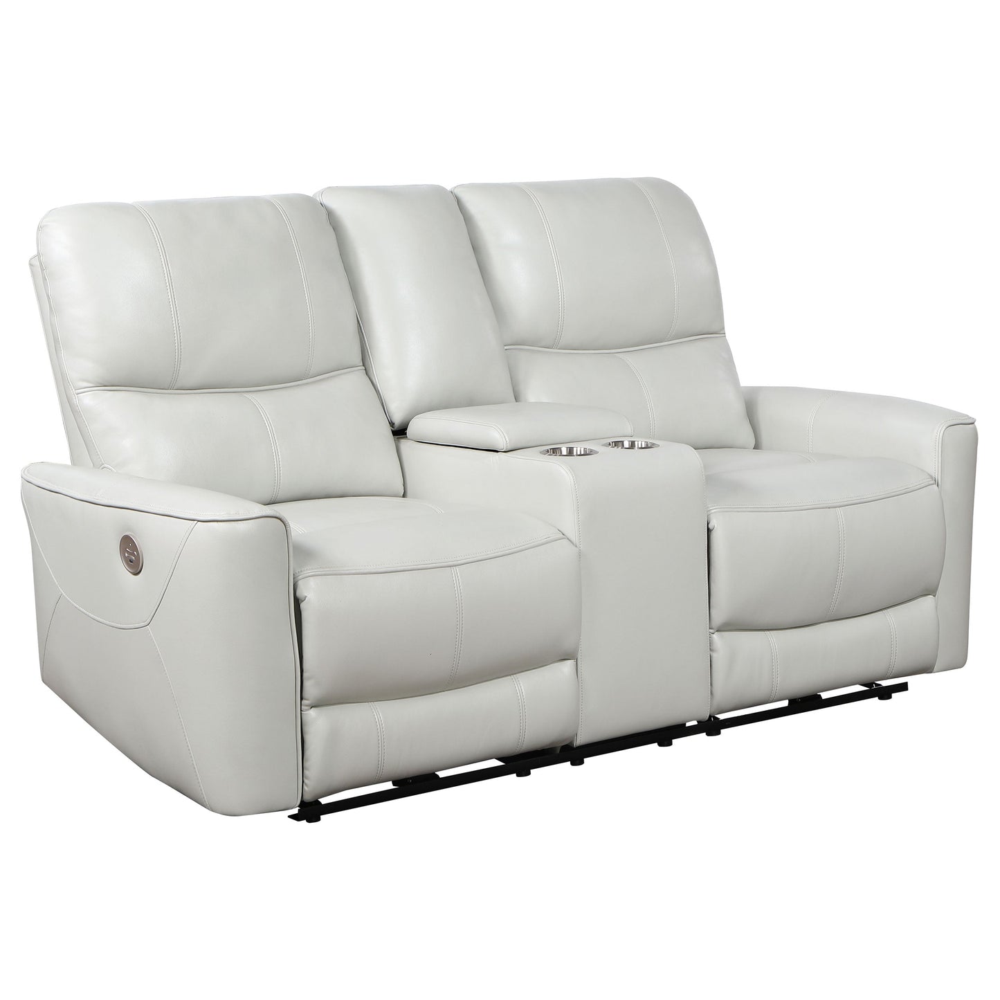 Denson Dove Power Reclining Loveseat