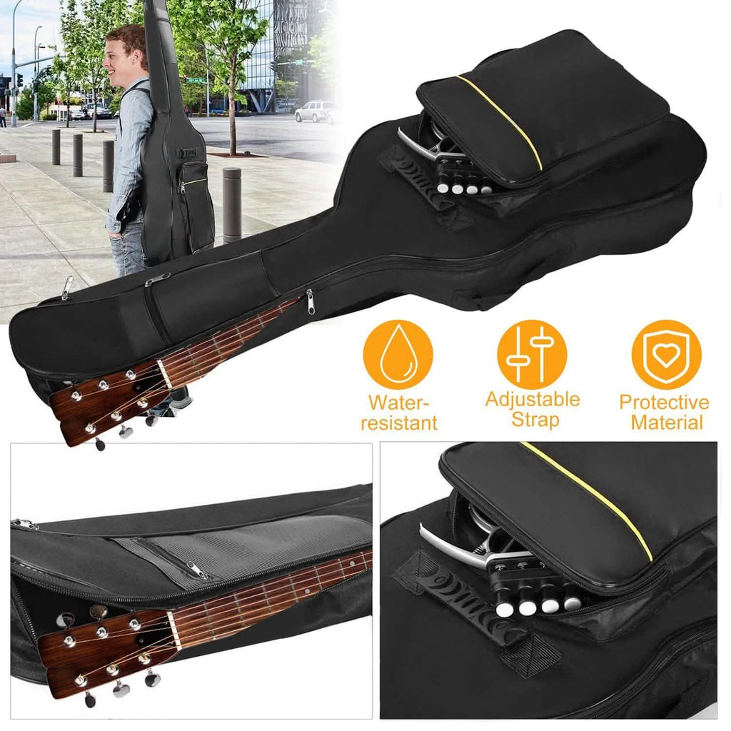 Housse de transport rembourrée de 5 mm d'épaisseur pour guitare acoustique 41"