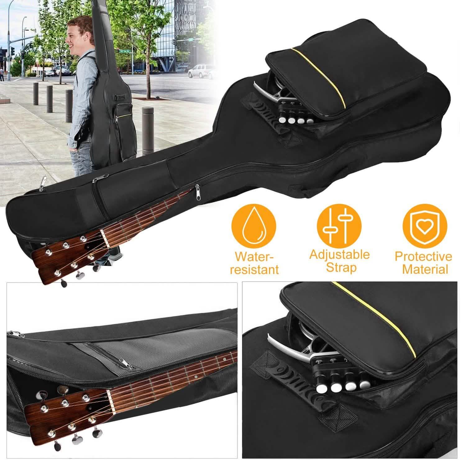 Housse de transport rembourrée de 5 mm d'épaisseur pour guitare acoustique 41"