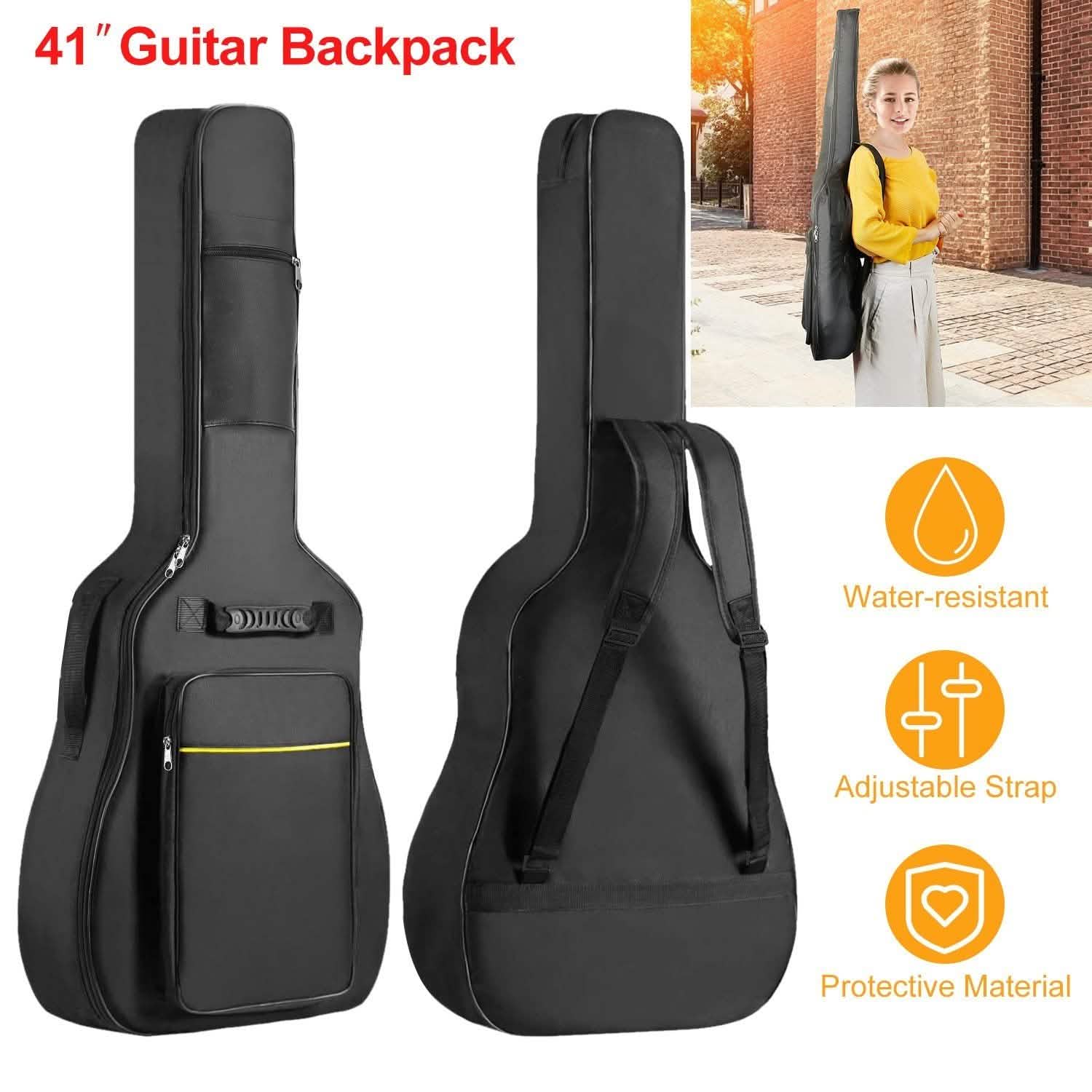 Housse de transport rembourrée de 5 mm d'épaisseur pour guitare acoustique 41"