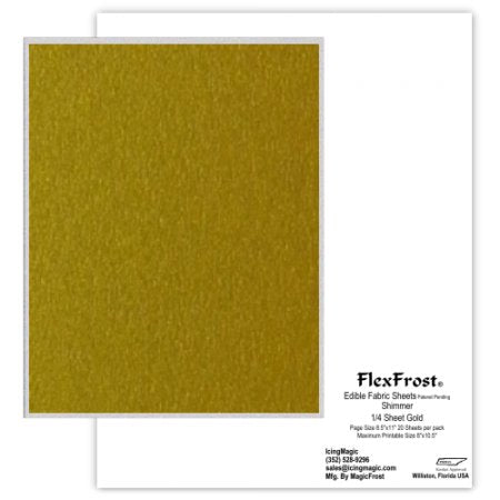 Feuilles de glaçage comestibles en tissu Oasis Supply Magic FlexFrost