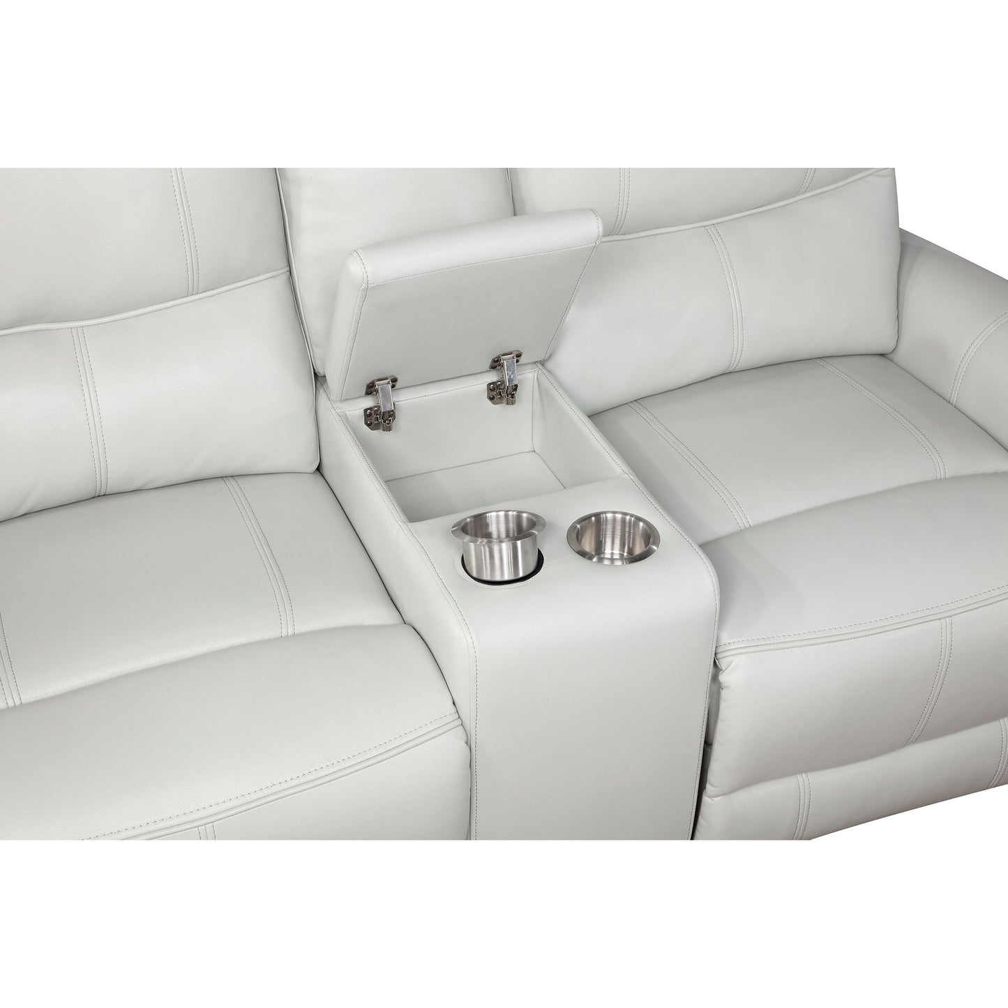 Denson Dove Power Reclining Loveseat