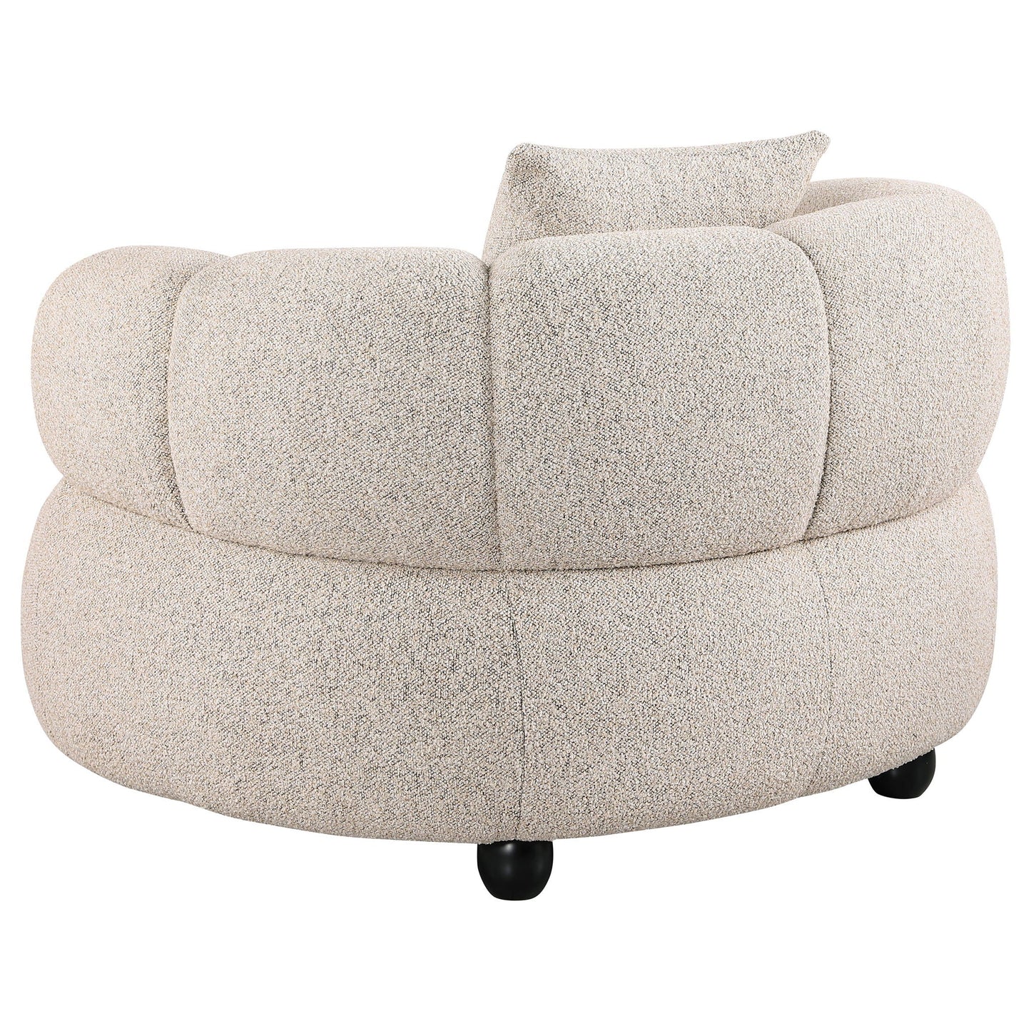 Whitney Contemporary Channel Tufted Woven Fabric Upholstered Accent Chair