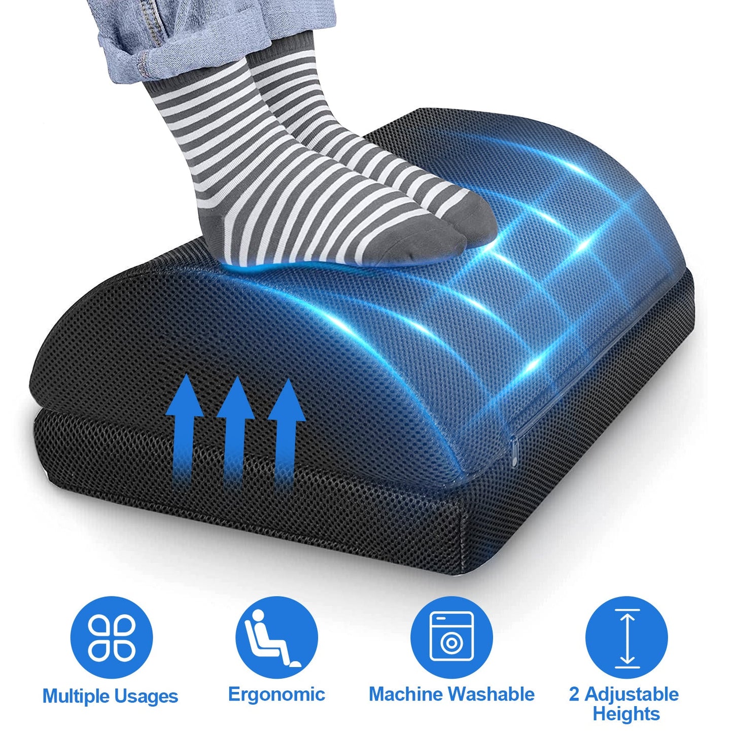 Under Desk Ergonomic Footrest for Home Office