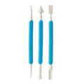 Ateco 4205 3-Piece Sculpting Tool Set – 6 Shapes for Precise Fondant Detailing