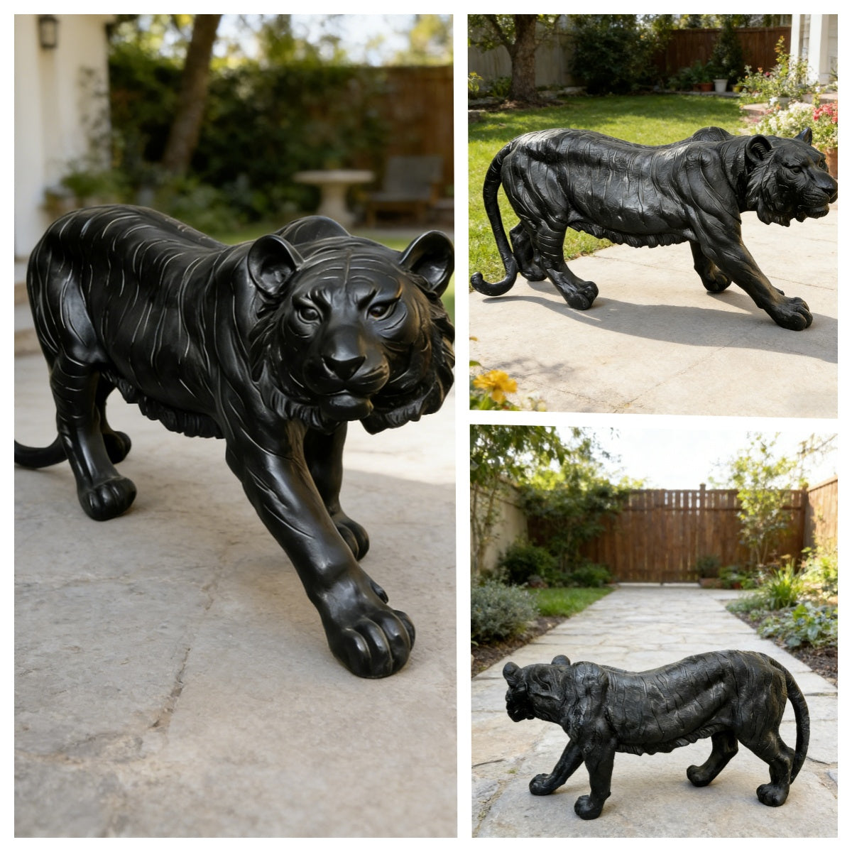 Simulated Black Tiger Statue