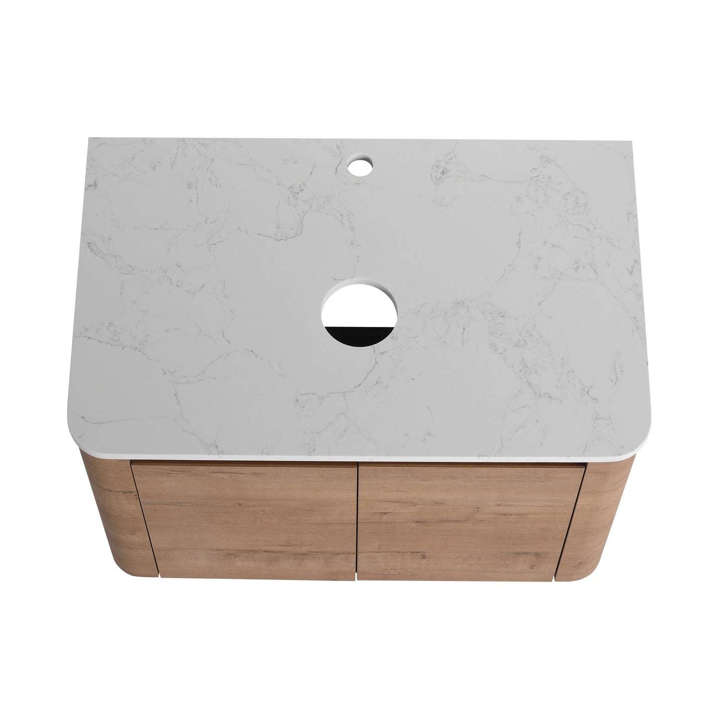 30'' Wall-Mounted Bathroom Vanity & 2 Soft-Close Doors