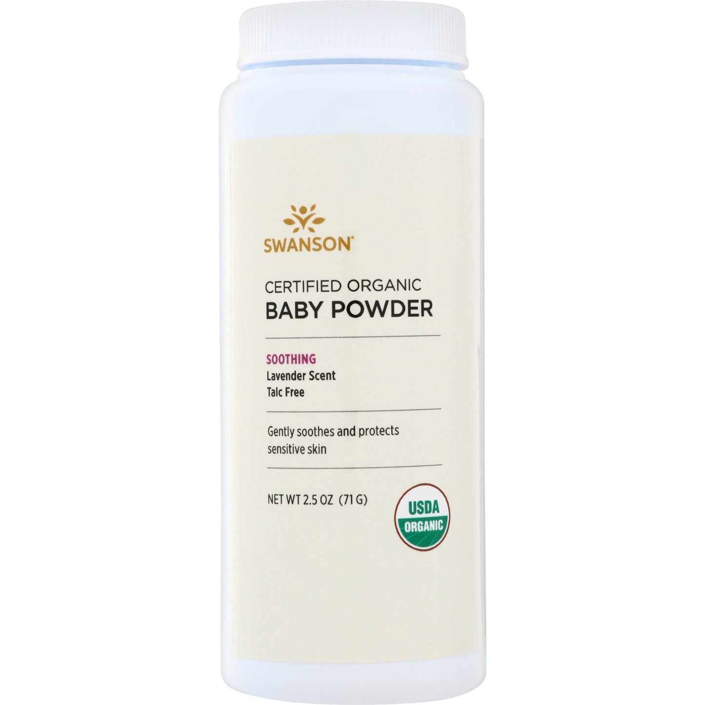Certified Organic Baby Powder Talc Free - Lavender Scent