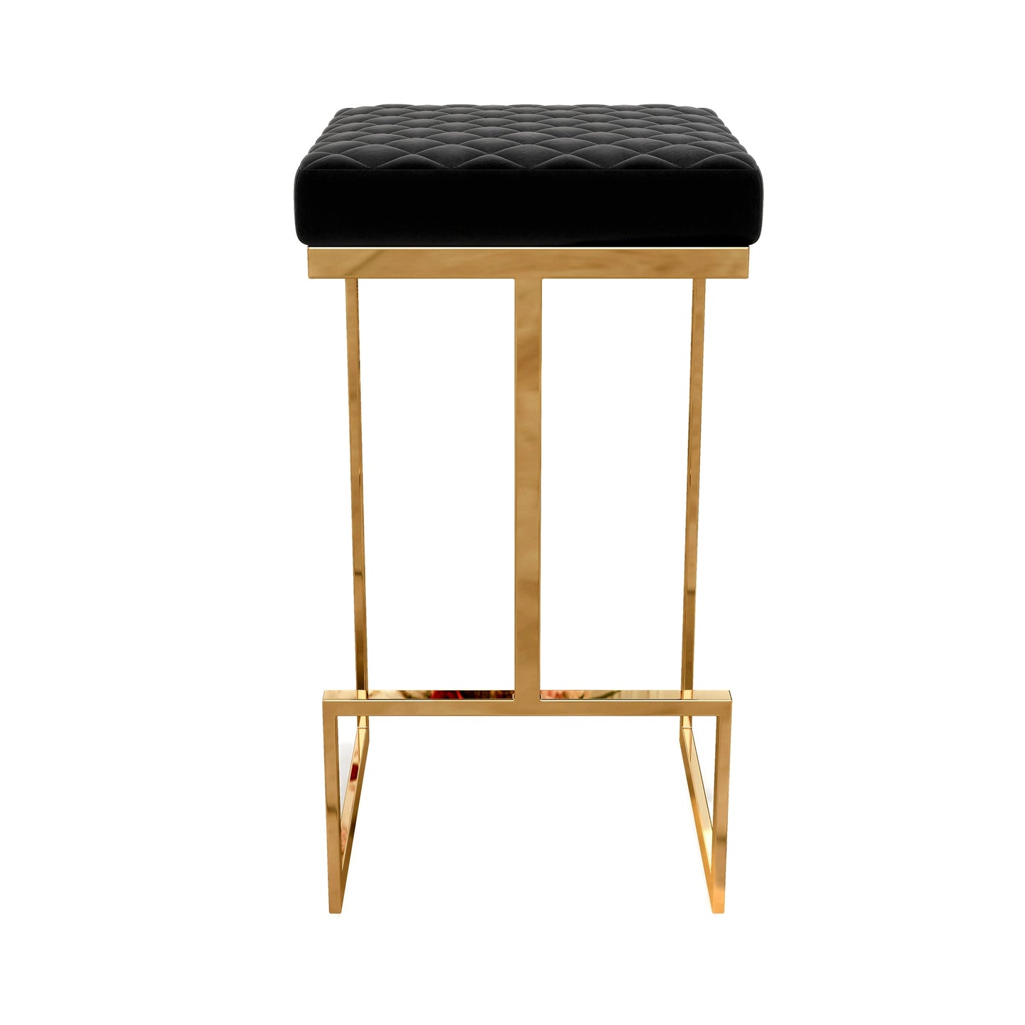 Joel Mid Century Modern Luxury Upholstered Stool