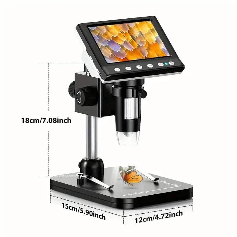4.3インチ IPS液晶デジタル顕微鏡 1000倍拡大顕微鏡