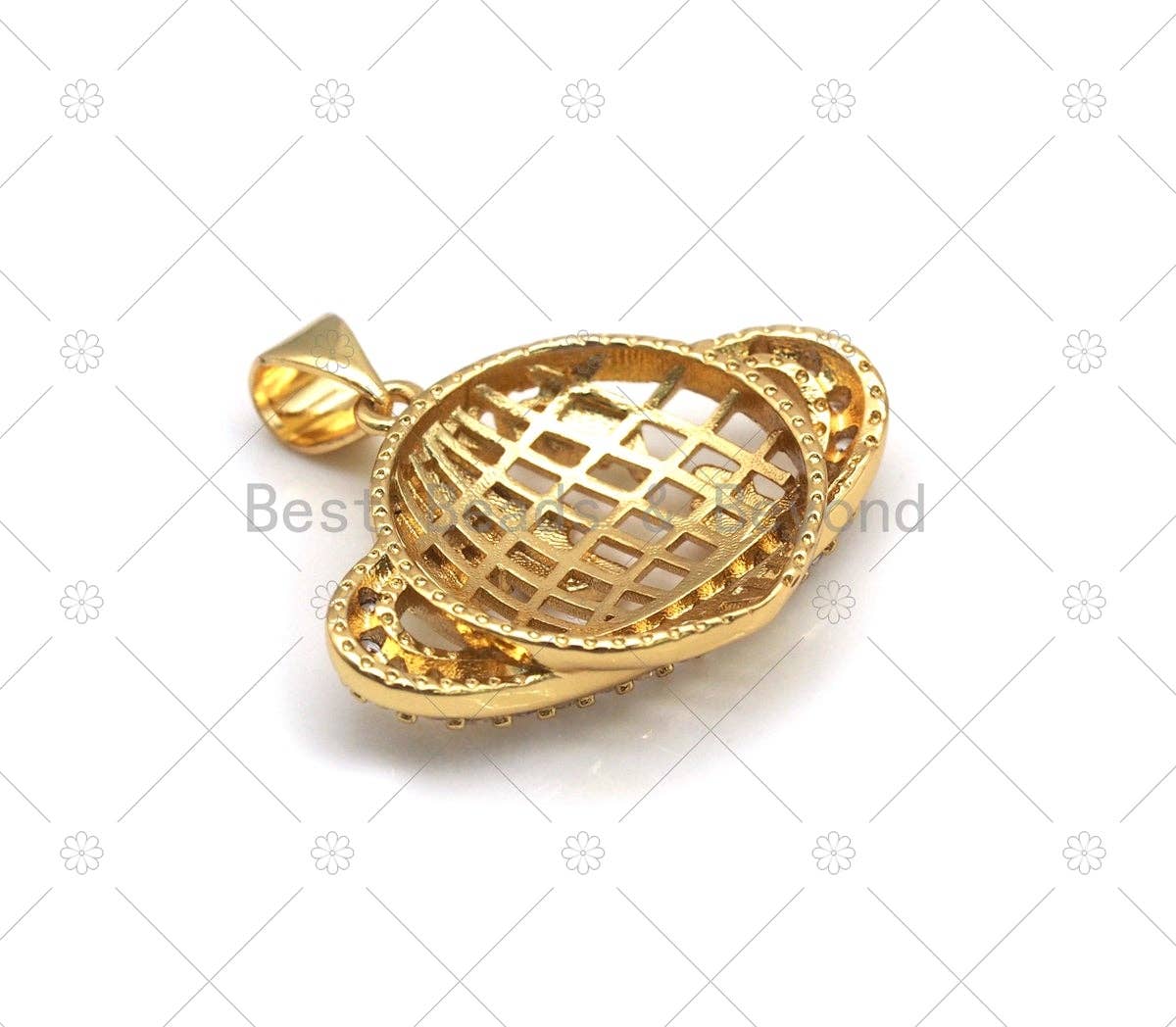 CZ Earth Charm, Sku#LK558