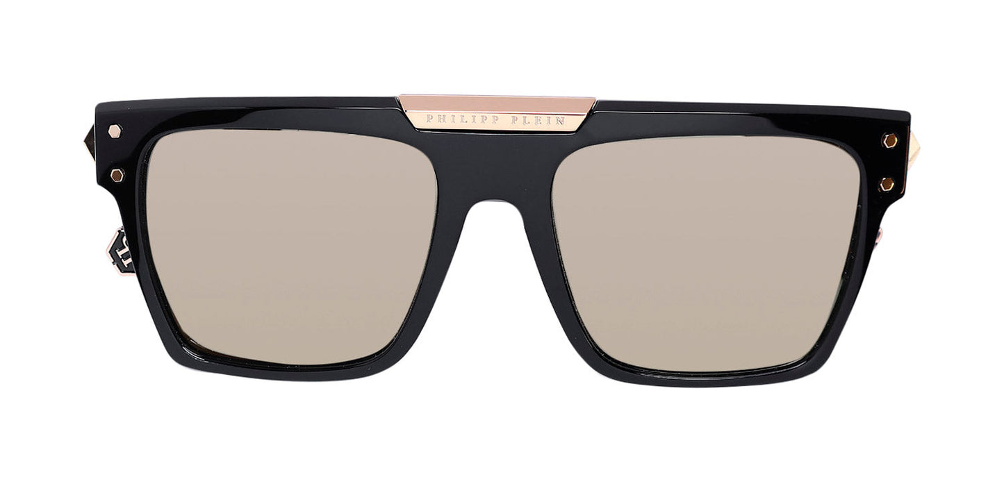 Philipp Plein Spp080 Plein Badge 23kt Gp Sunglasses