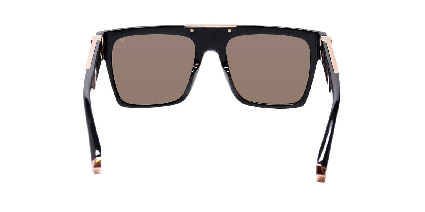 Philipp Plein Spp080 Plein Badge 23kt Gp Sunglasses