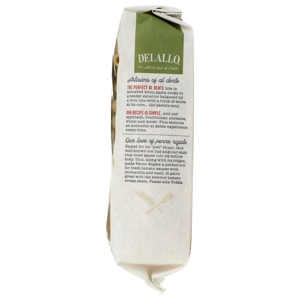 DELALLO: Pasta Semolina Penne Rigati Org, 16 oz