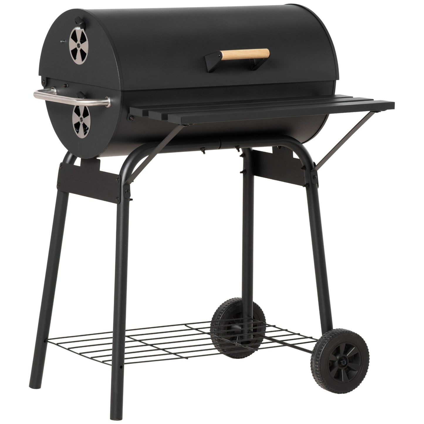 Outsunny 30" Portable Barrel BBQ Grill