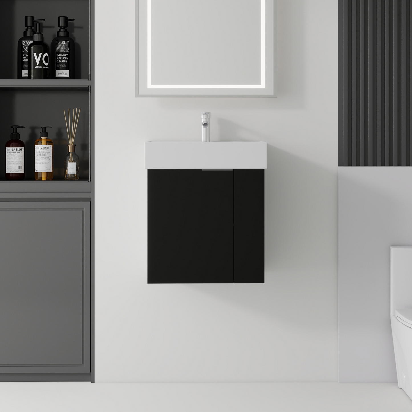 21.6" Floating Bathroom Vanity Combo