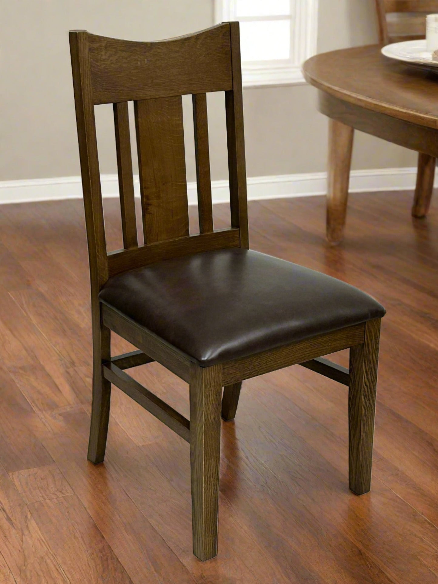 Mission Quarter Sawn Oak Square Dining Table Set - 42"