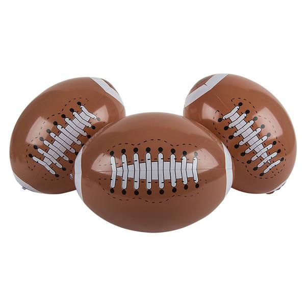 Ballon de plage FOOTBALL gonflable / LOT DE 12 / POUR FÊTE D'ANNIVERSAIRE / JOUET 40 cm