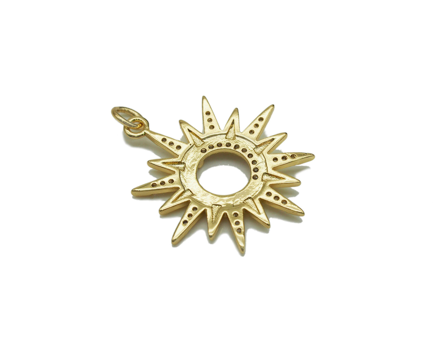 CZ North Star Charm, Sku#LK607