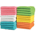 48-Pack: 100% Ring-Spun Cotton Assorted Colors Washcloths