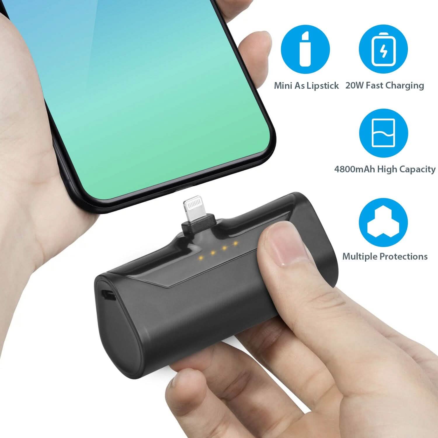 4800 mAh Mini Portable Power Bank