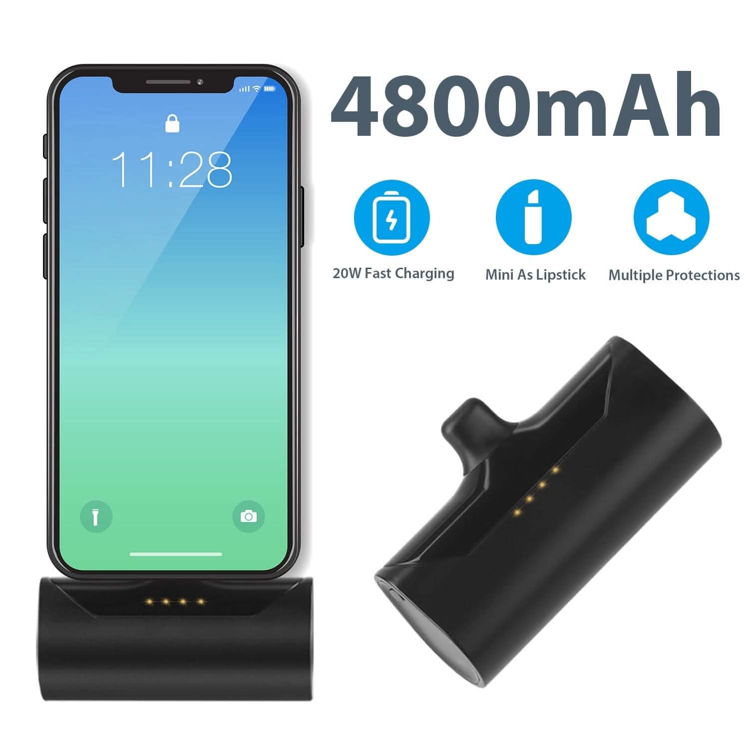 4800 mAh Mini Portable Power Bank