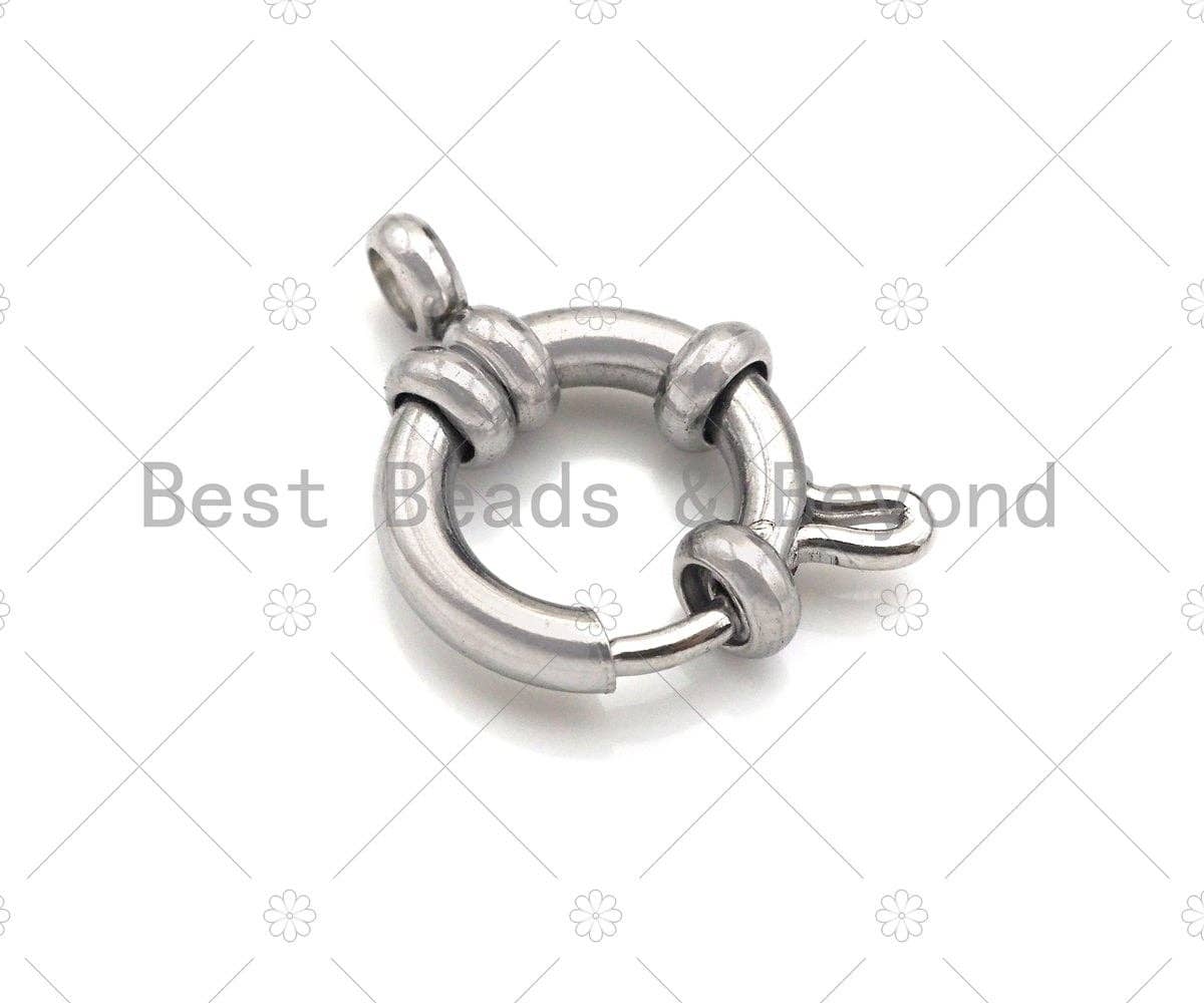 High Quality Stainless Steel Sailor's Clasp, Spring Connector Clasp, Stainless Steel Spring Gate, Connector Ring, 12mm/14mm, sku#C115