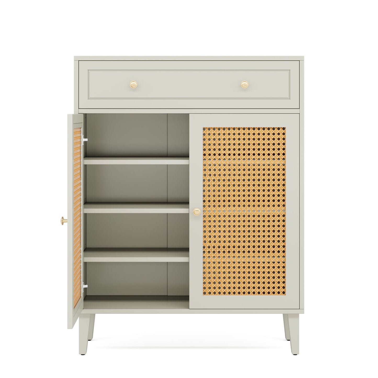 31.49” Mint Green Shoe Cabinet