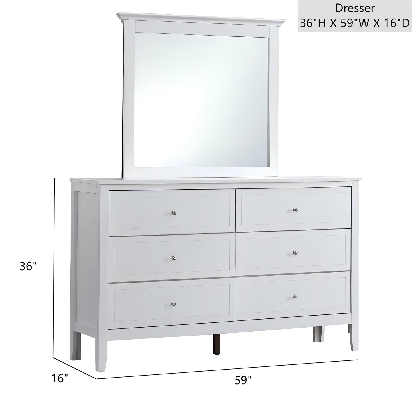Daniel G1317-D-90 Dresser Without Mirror