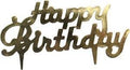 Happy Birthday Gold Script - 72 Count