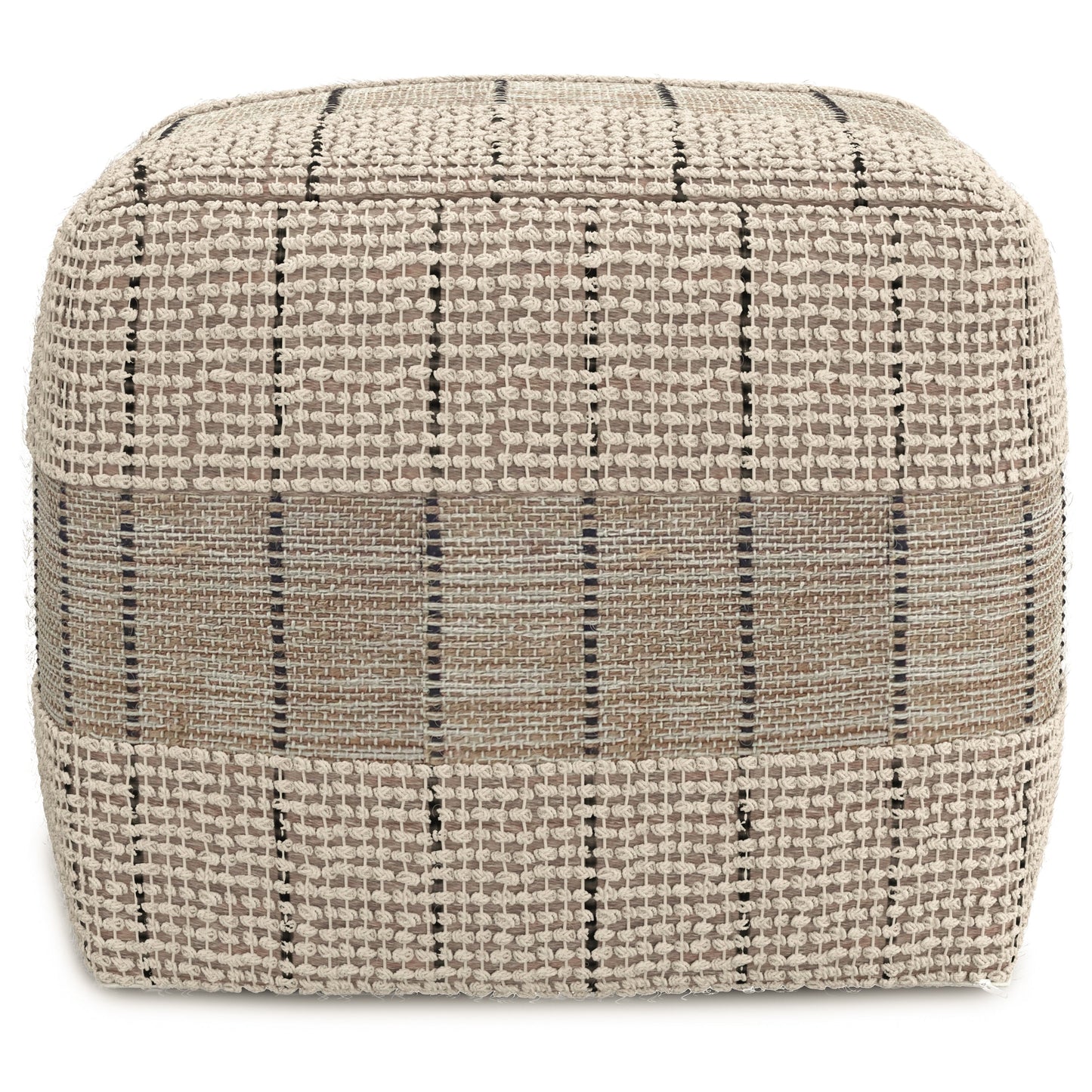 Elmer 18 Inch Wide Square Pouf