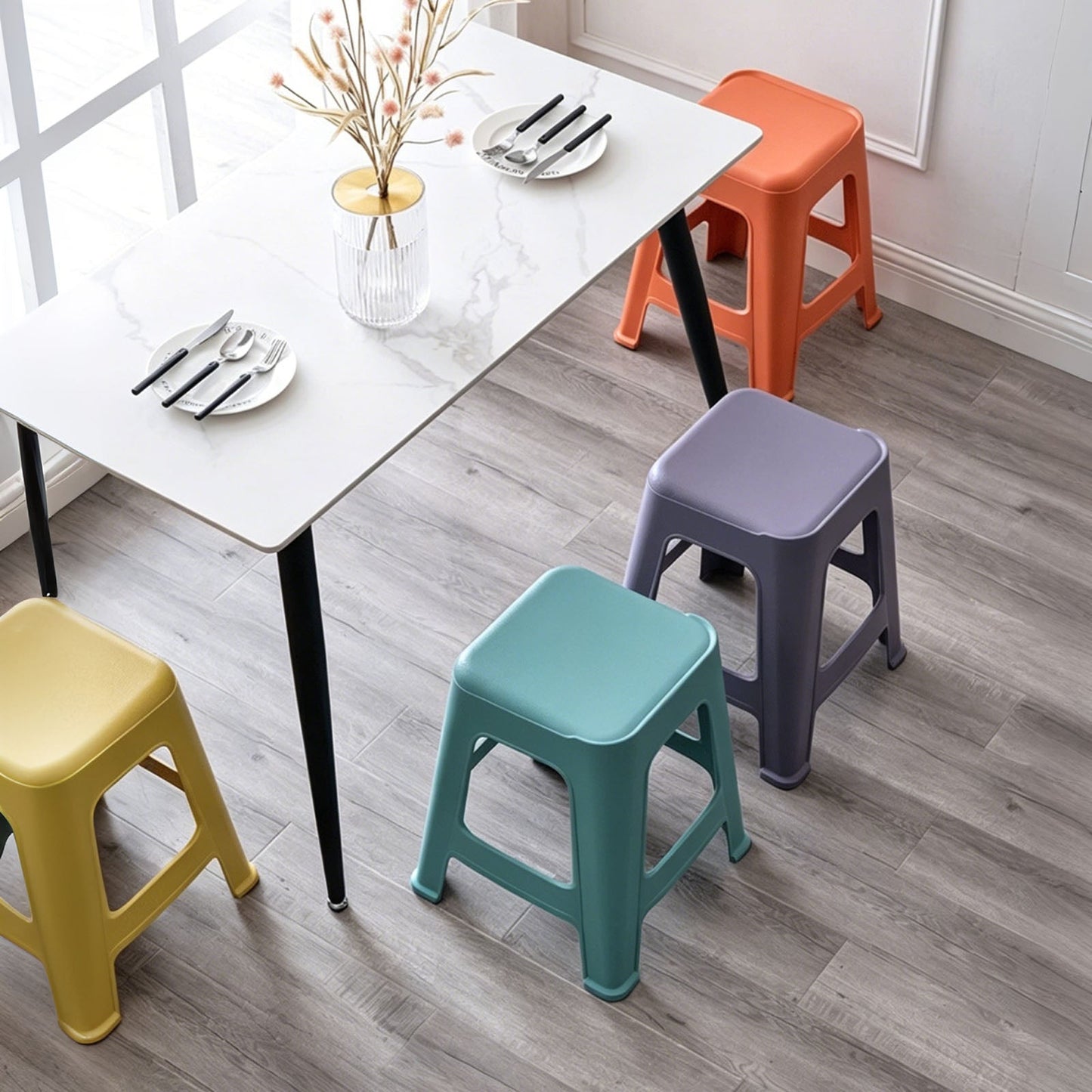 5 Pack Stackable Classroom Stools