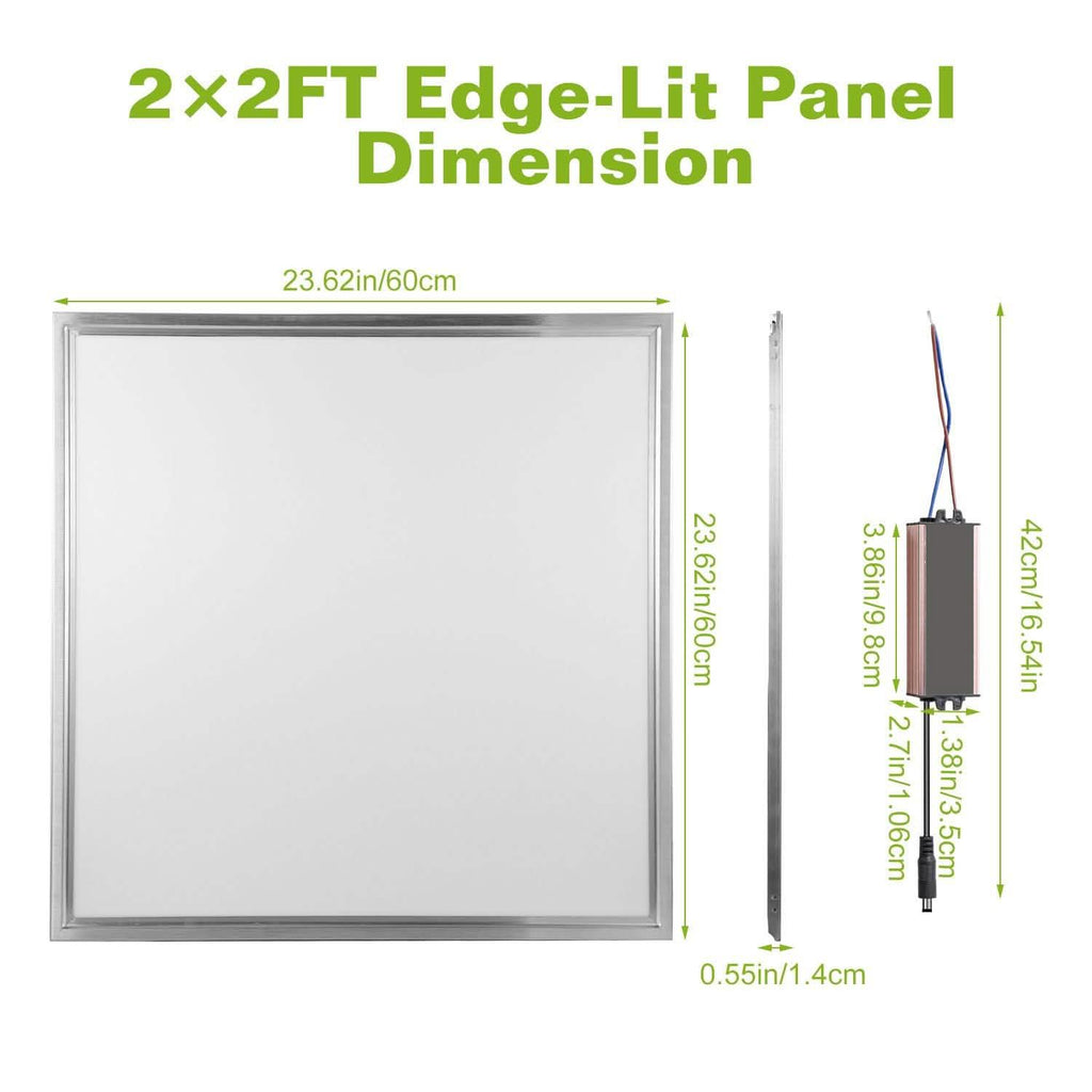 Dalle LED 48W 2×2 pieds 3200LM