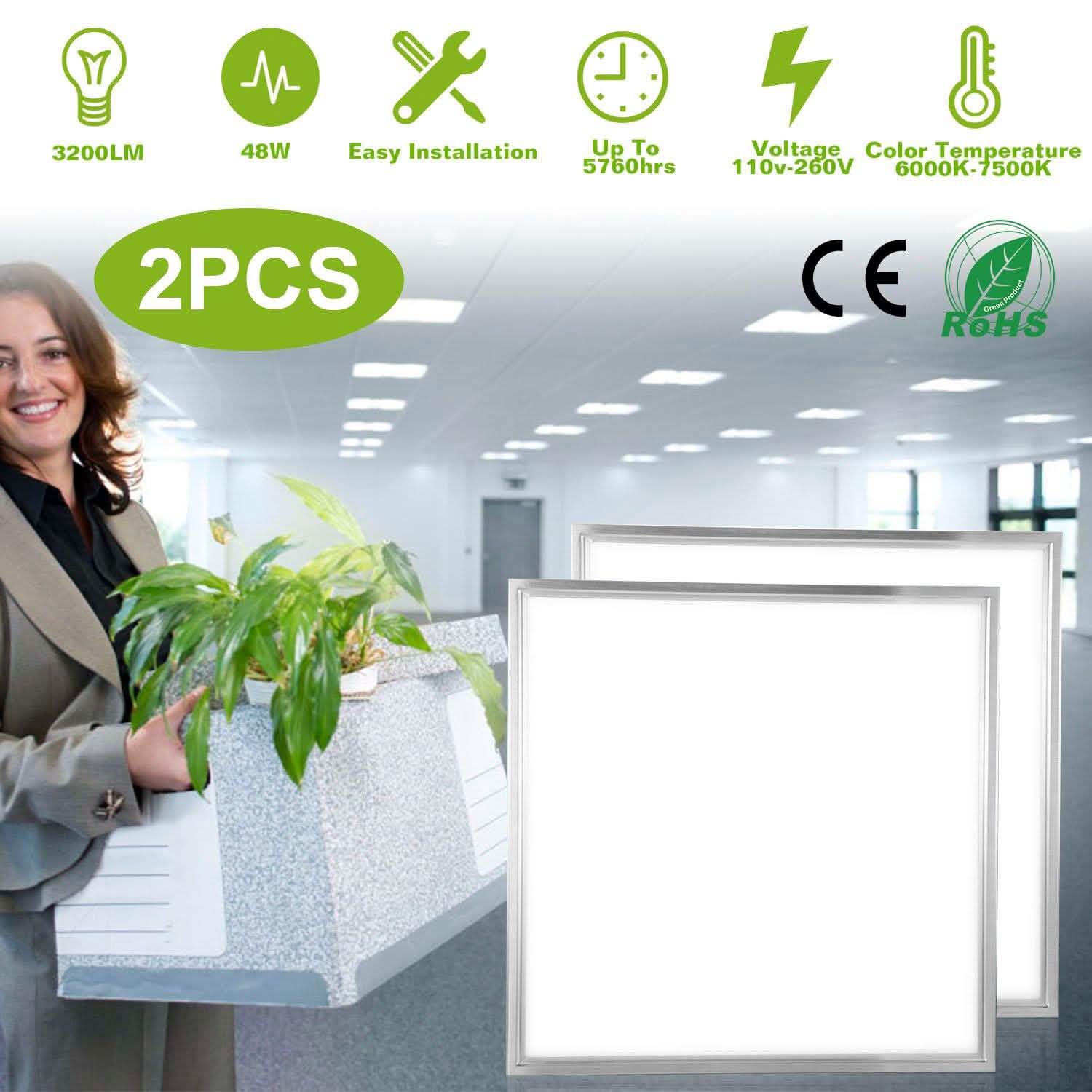 Dalle LED 48W 2×2 pieds 3200LM