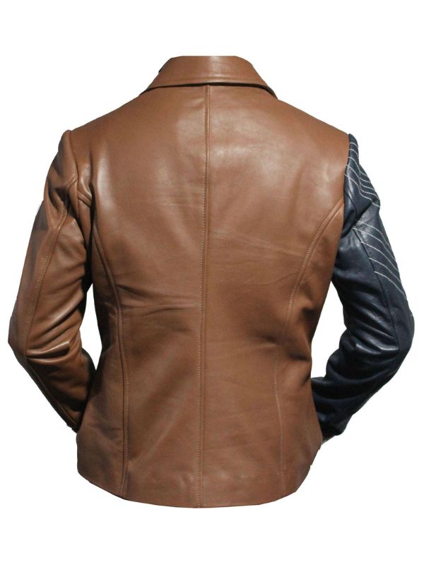 Women's Leather Jacket - Brown