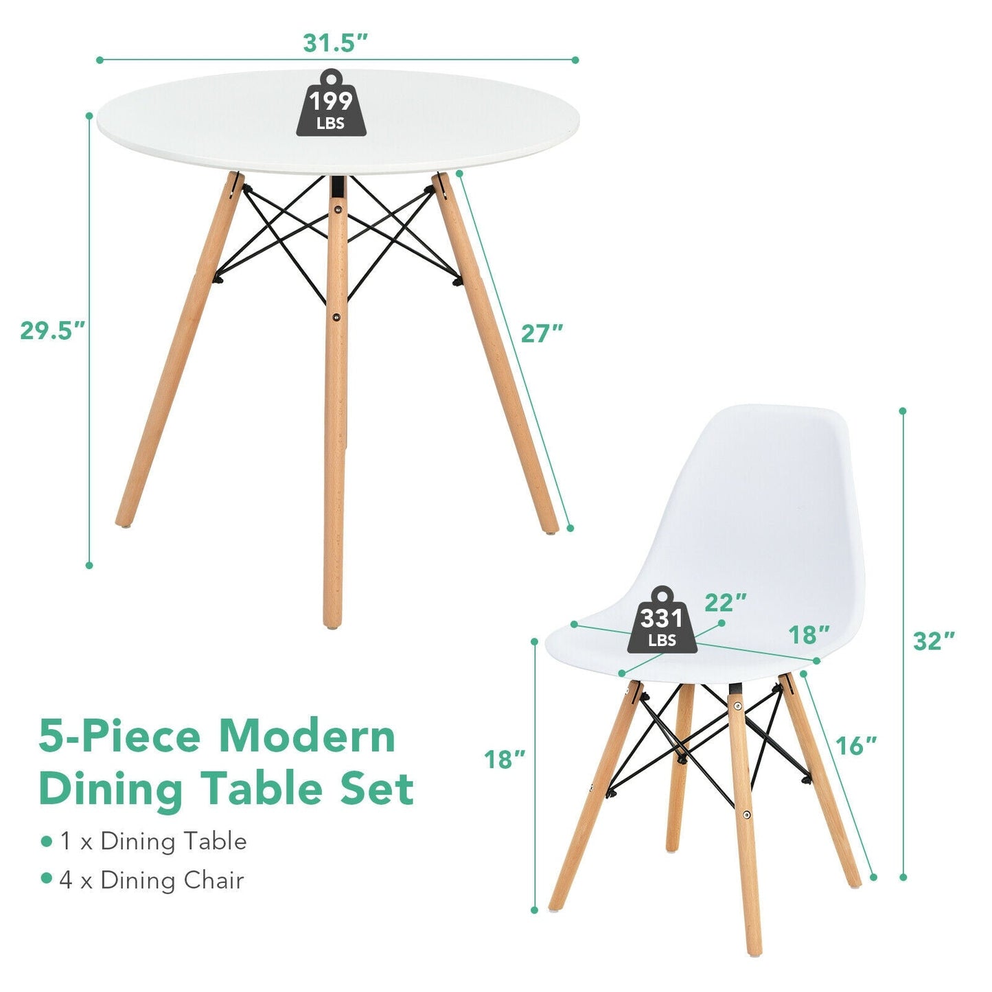 5 Pieces