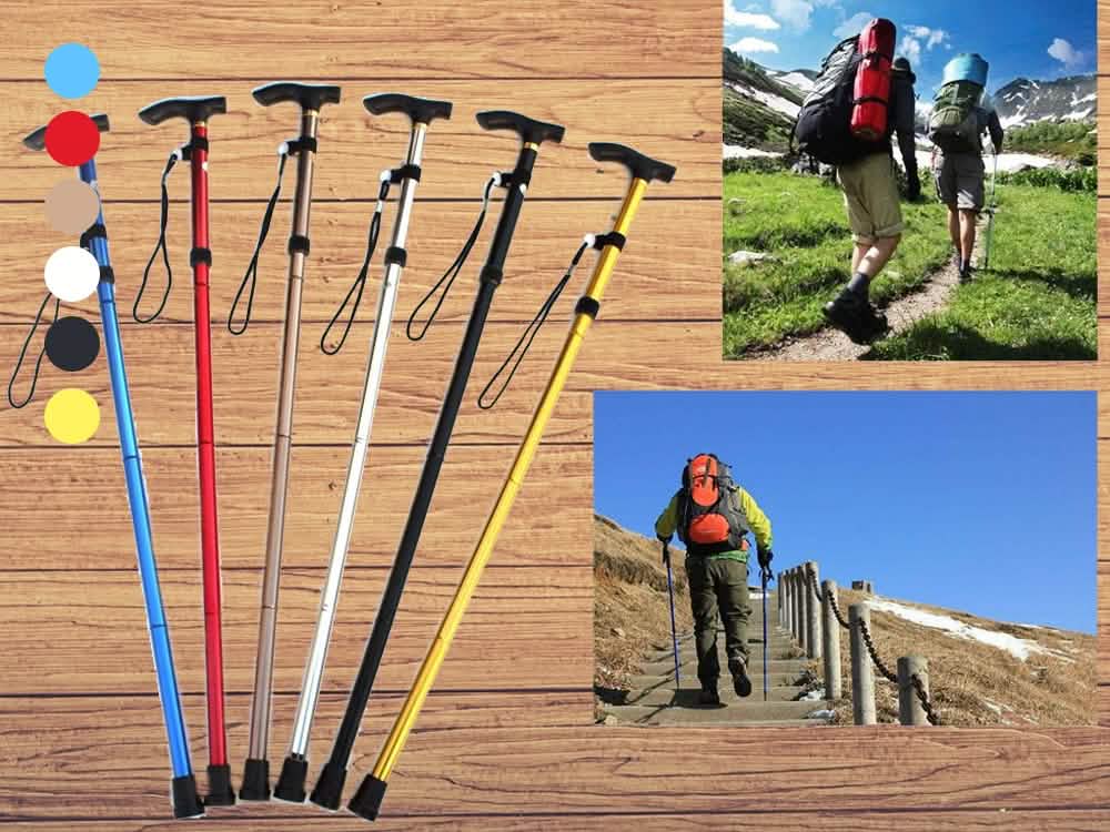 Canne de marche pliante en aluminium portable