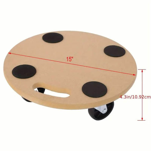 Lot de 2 : Chariot de déménagement robuste en bois