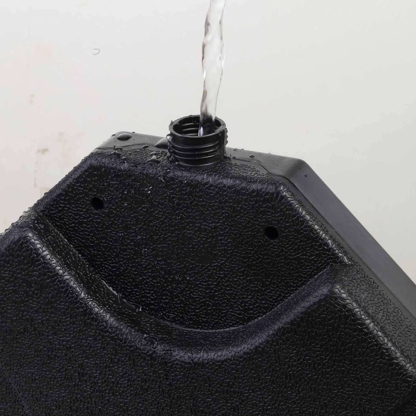 Ainfox 220 lb Weighted Umbrella Base Fillable Patio Umbrella Stand Waterproof Holder 4 Pack Weights Black
