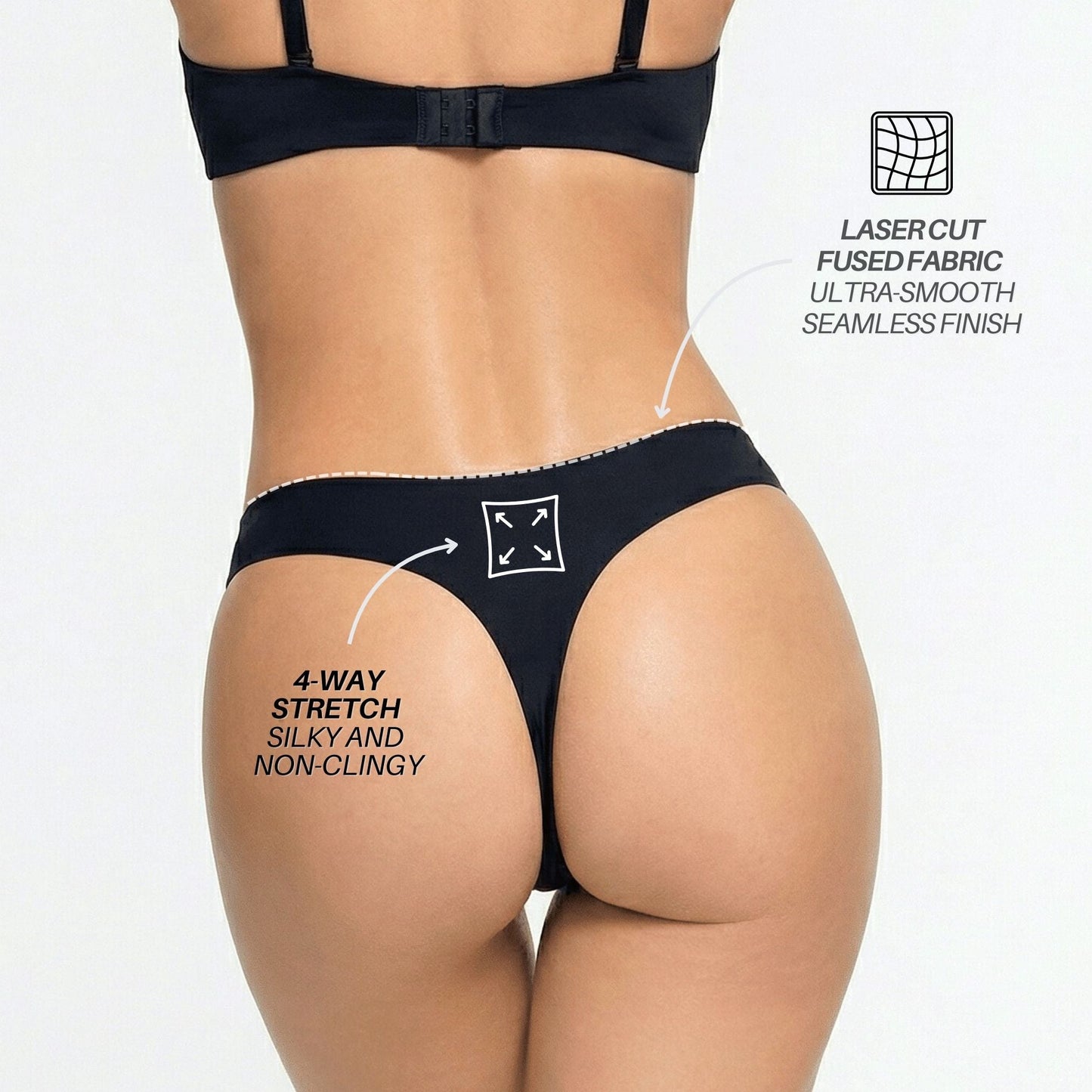 INVISIBLE Thong - Seamless Camel Toe-Proof
