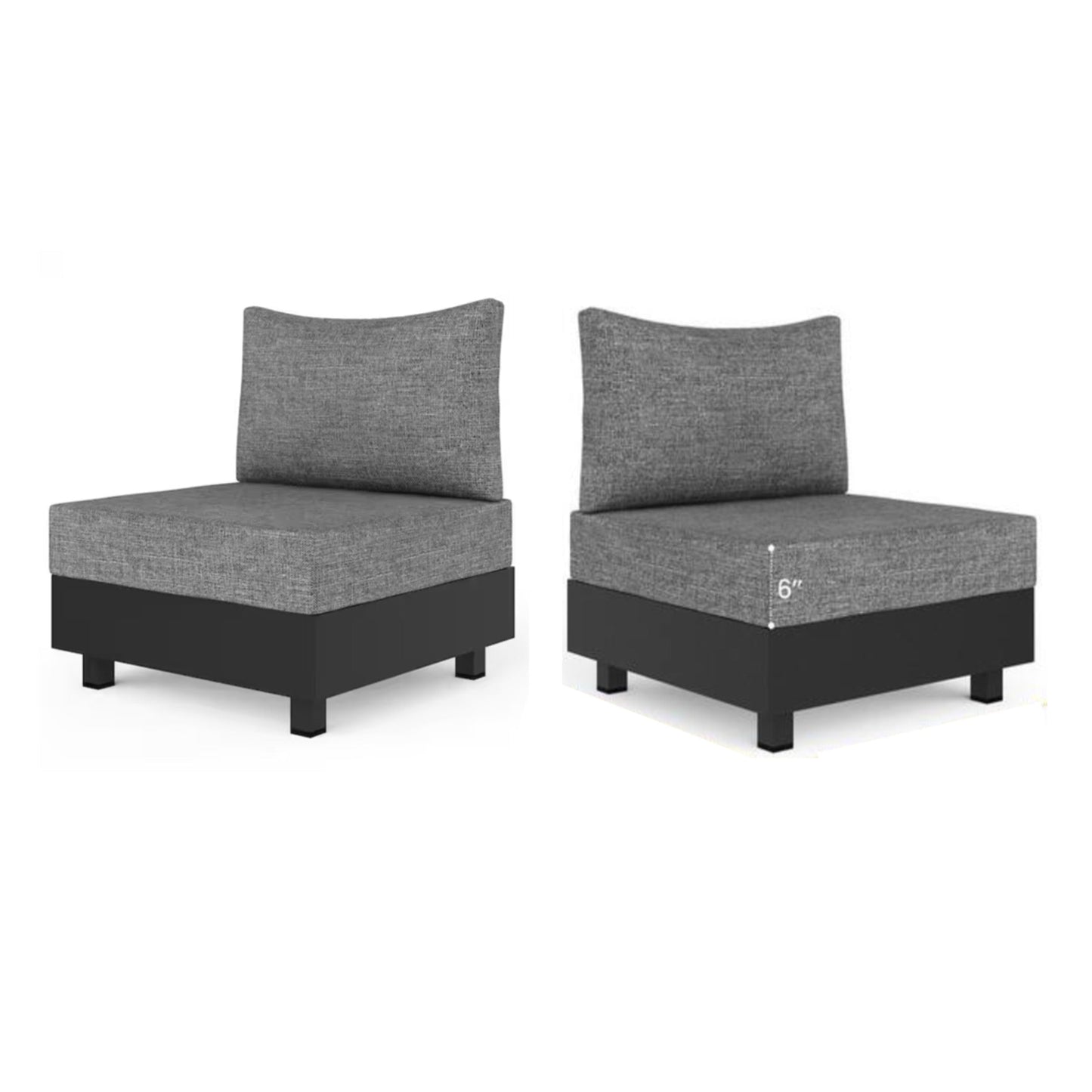 2-Piece Aluminum Patio Seating Set