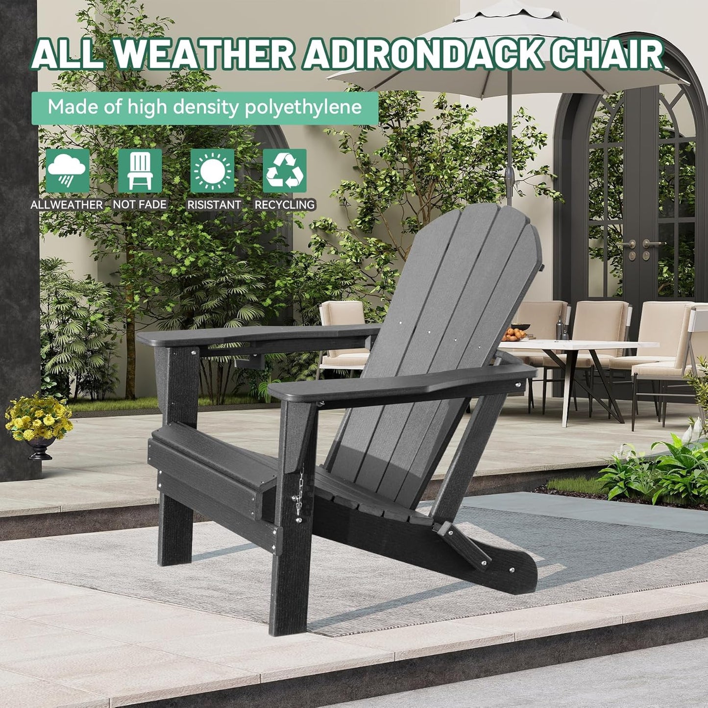 Adirondack Chair - Gray