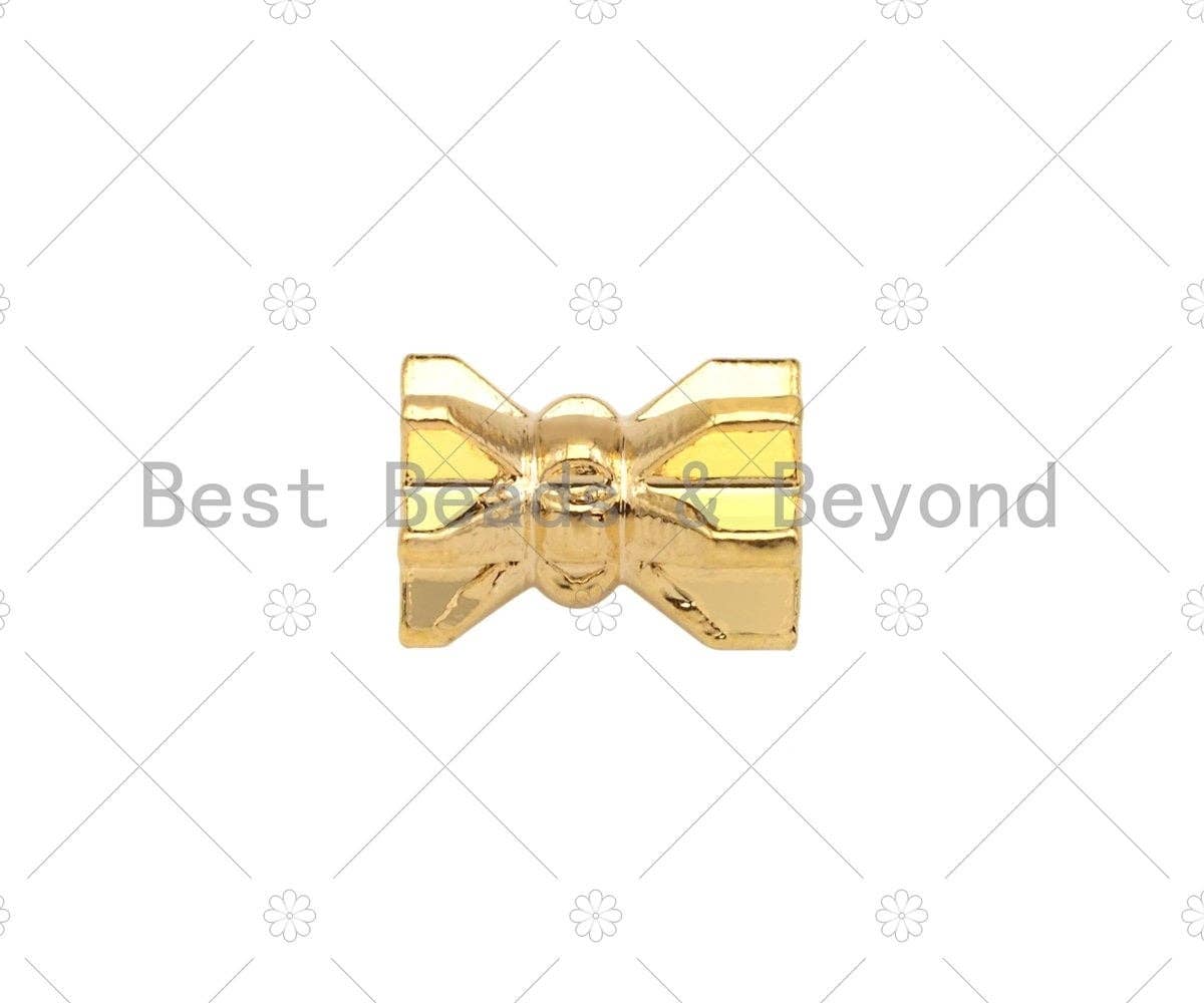 14K Gold High Polished Drum Shape Spacer Beads, Cylinder Beads, Men's Jewelry Findings, Bracelet Necklace Beads,4x5mm, Sku#ZX10