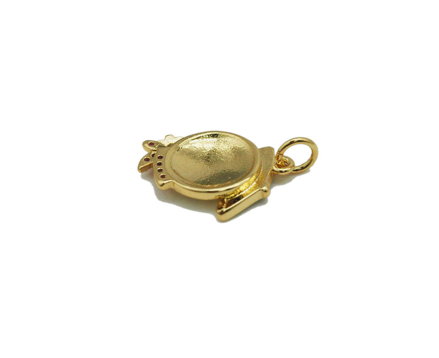 Enamel Smiley Face Charm, Sku#JD27