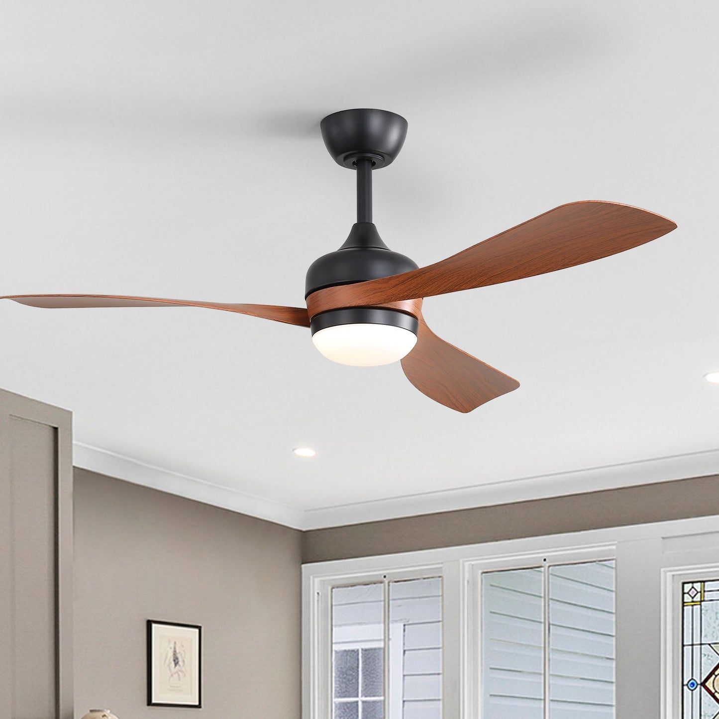 52-Inch Ceiling Fan With Reversible DC Motor and LED Light
