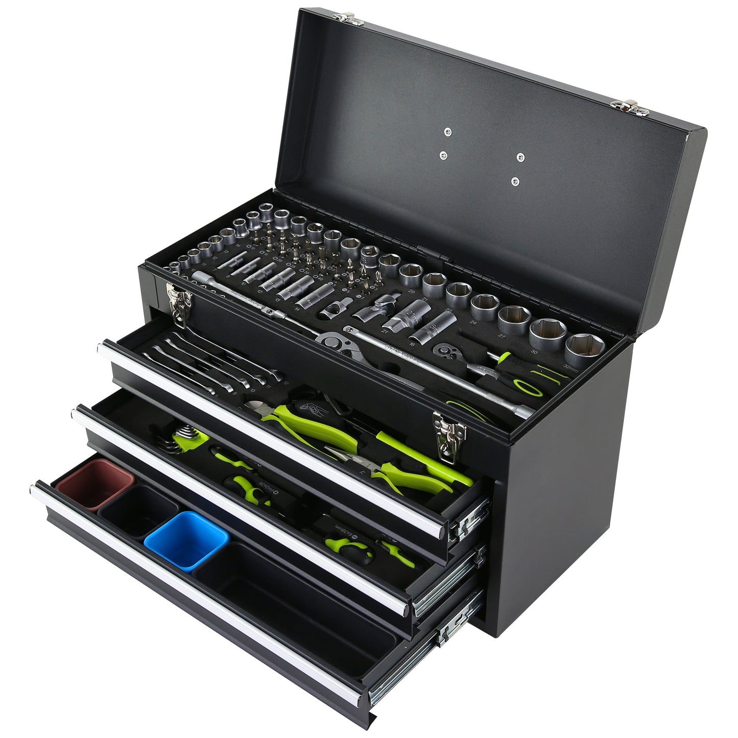 465-Piece Mechanics Tool Set with 3-Drawer Heavy Duty Metal Box