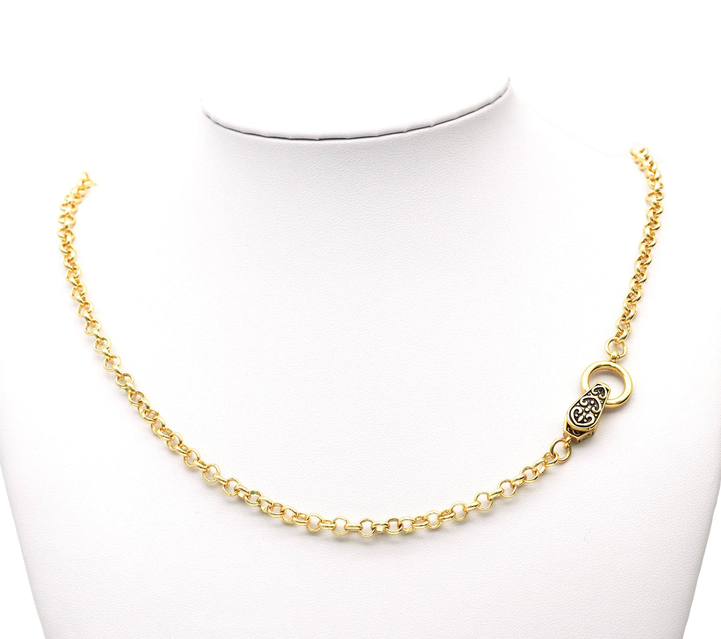 Antique Silver Gold Copper Magnetic Clasp, Sku#A109