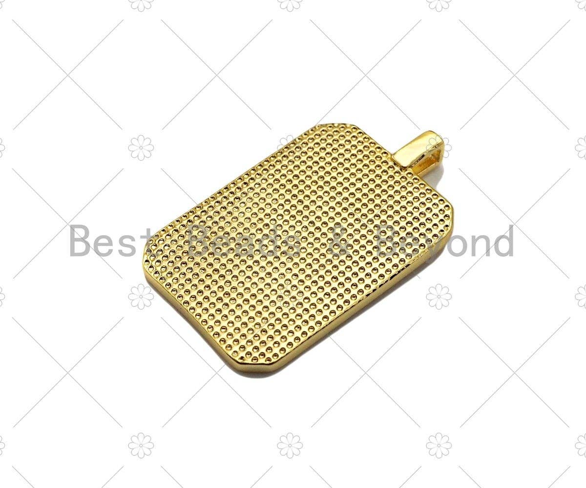 18K Dainty Gold Ace of Spade Pendant, Peach Heart Charm, sku#LK228